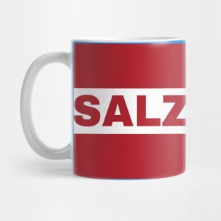 Salzburg City in Austrian Flag Mug